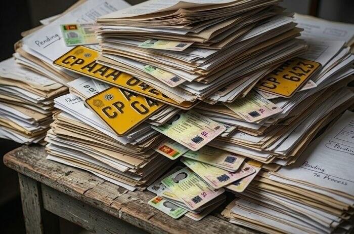 1.6 million licence cards and number plates pending