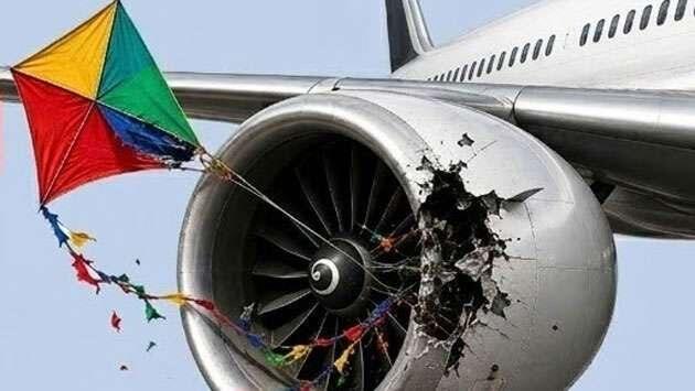 Air traffic control warns kites and drones endanger aircraft