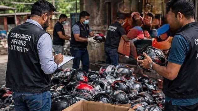CAA seizes more than 758 uncertified helmets in two operations