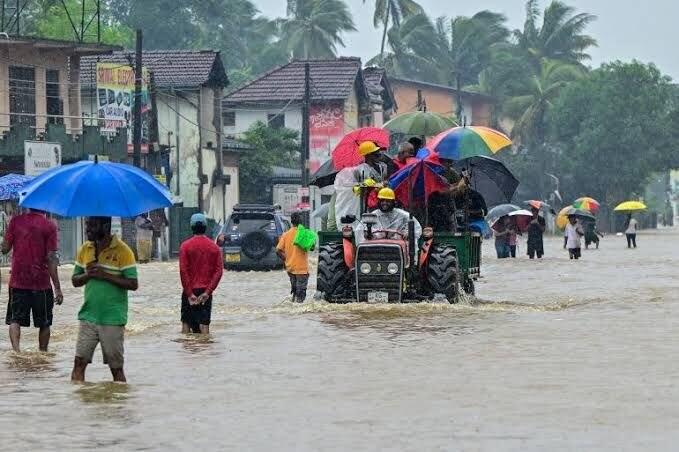 Heavy rain above 75 mm forecast for several areas of Sri Lanka