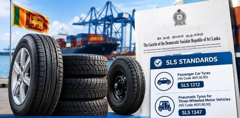 Imported car and three-wheeler tyres face mandatory SLS tests