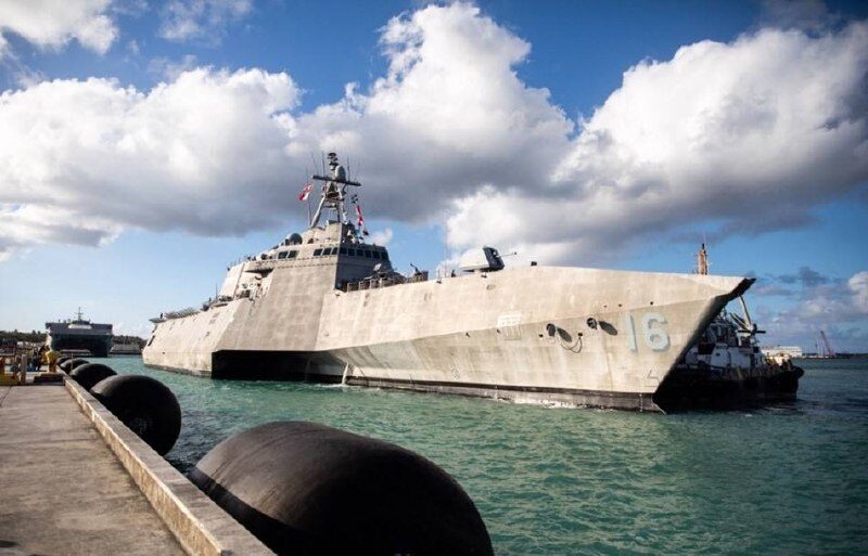 US Navy ship USS Tulsa arrives at Colombo port